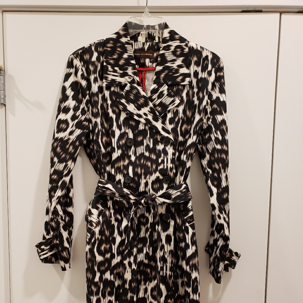 Cheetah Print Trench Coat